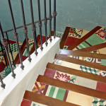 Treppen aus Zementfliesen - Treppenhaus